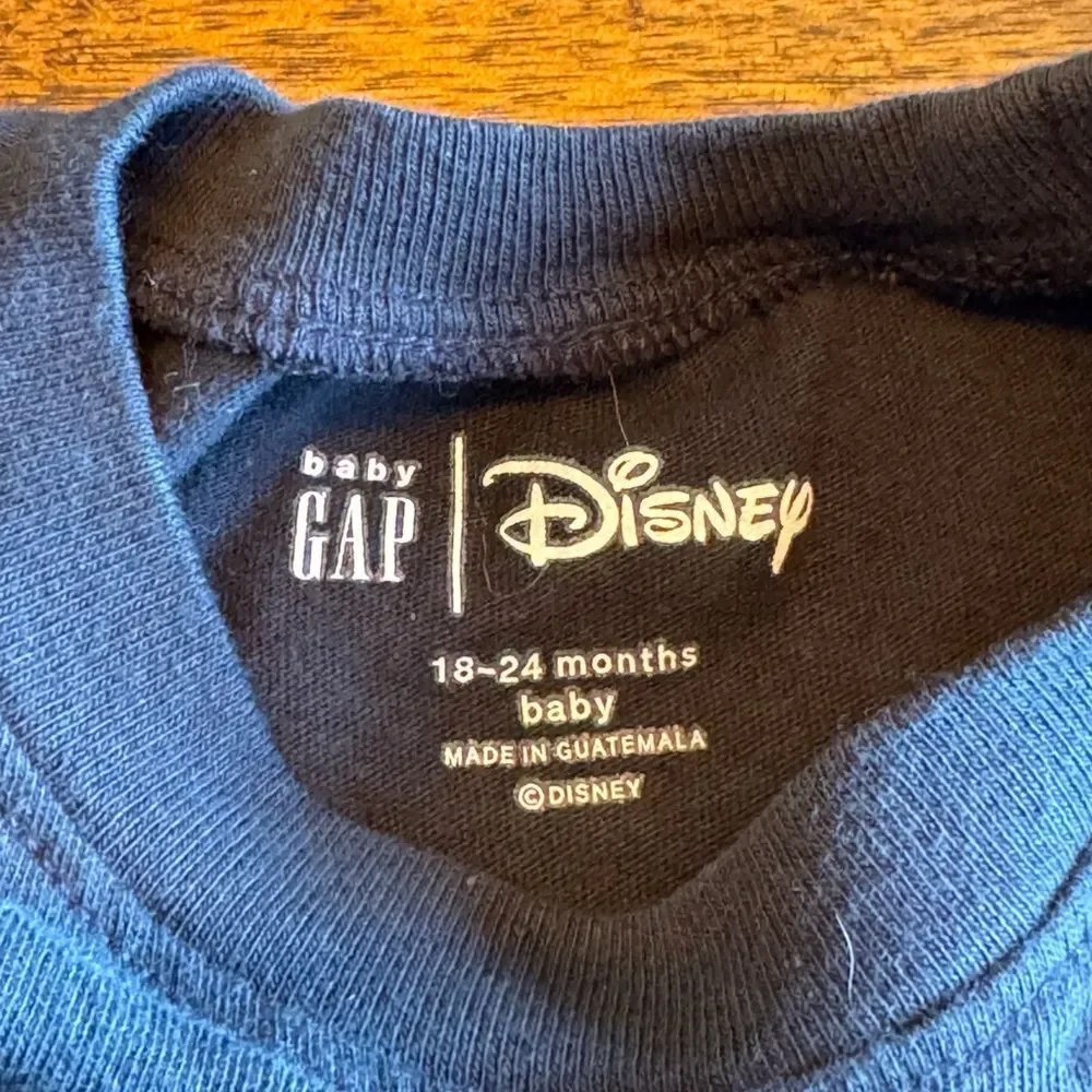Baby Gap Mickey Mouse Halloween Skeleton Long Sleeve Shirt - Size 18-24 Mon